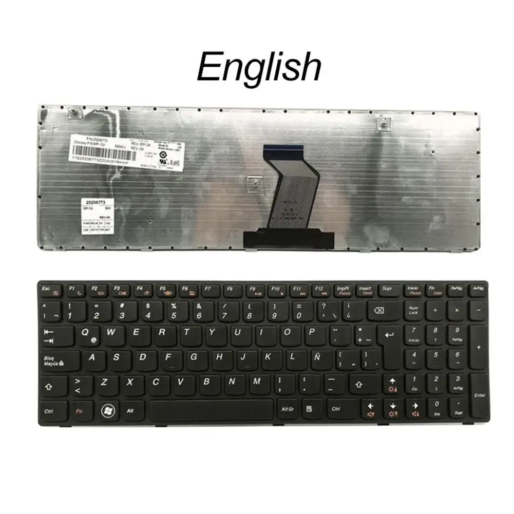 Английская и русская клавиатура для ноутбука Lenovo G580 Z580A G585 Z585 B580 G780 G590|Клавиатуры