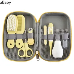 8pcs/set Baby Nail Scissors Clipper Portable Infant Child Healthcare Tools Sets Newborn Grooming Care Kits for Toddler Gift