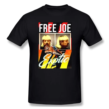 

Free JOE EXOTIC Shirt Men's Basic Short Sleeve T-Shirt Tiger King Funny 2020 Summer tshirt European Size