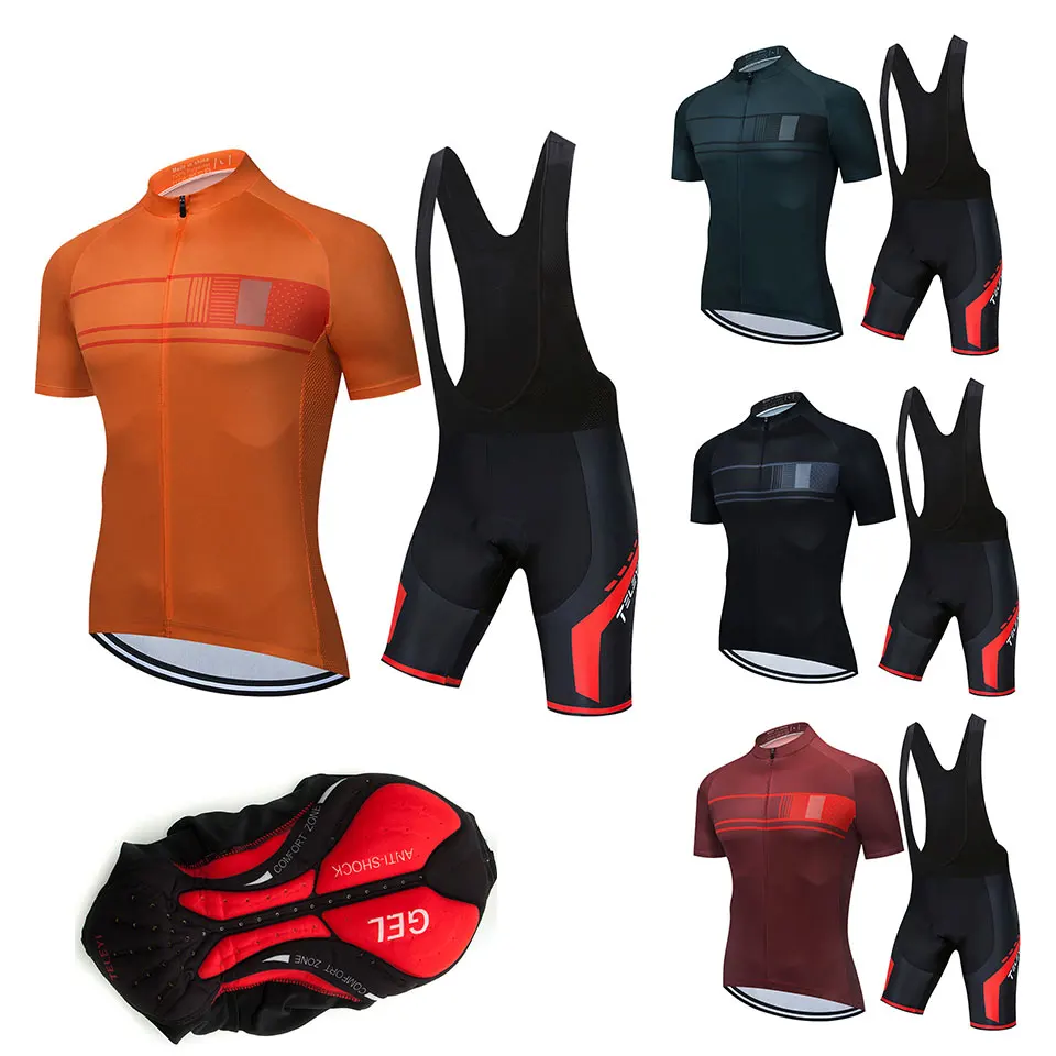 2021 Team TELEYI Cycling Jerseys Bike Wear clothes Quick Dry bib gel Sets Clothing Ropa Ciclismo
