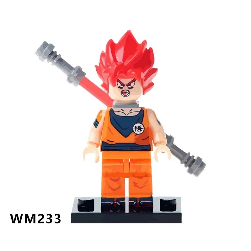 

WM233 Dragon Ball Z Figure Toy Goku Vegeta Super Saiyan God Hercule Frieza Boo Beerus Whis Anime Building blocks Bricks for Kids