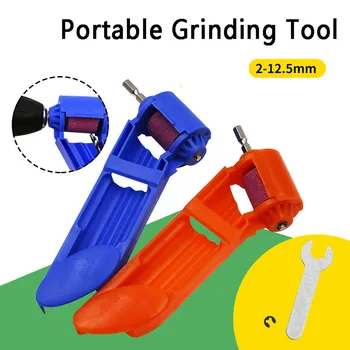 

40^1set Corundum Wheel Drill Sharpener 2-12.5mm Portable Drill Bit Sharpener Corundum Grinding Wheel for Tools