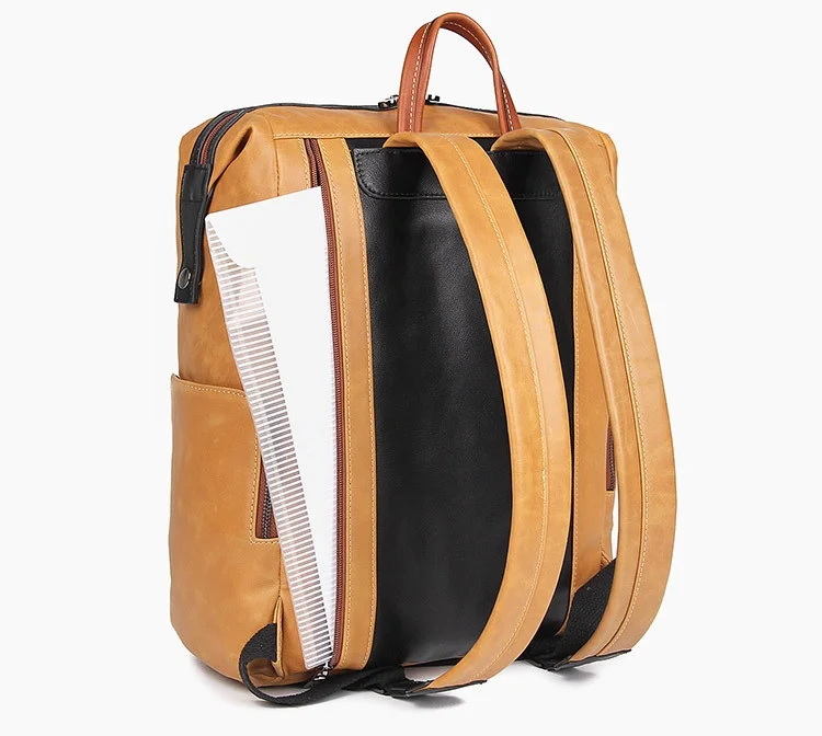 MAHEU модный кожаный рюкзак для мужчин мужской рюкзак для ноутбука для 17 дюймов компьютерный рюкзак для путешествий водонепроницаемый мужской мешок для улицы