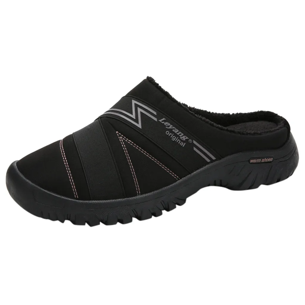 Large Size Couple Slippers Warm Cotton Winter Slippers Flat With Non-Slip Autumn Slippers Casual Sneakers For Man erkek ayakkabi