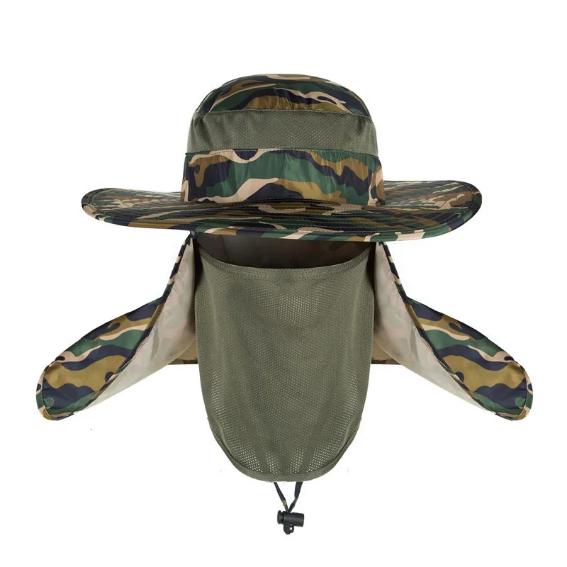 360 градусов, уличные шляпы, мужские летние солнцезащитные шляпы, мужские водонепроницаемые, защищают от ультрафиолетовых лучей, рыбацкие, мужские шляпы