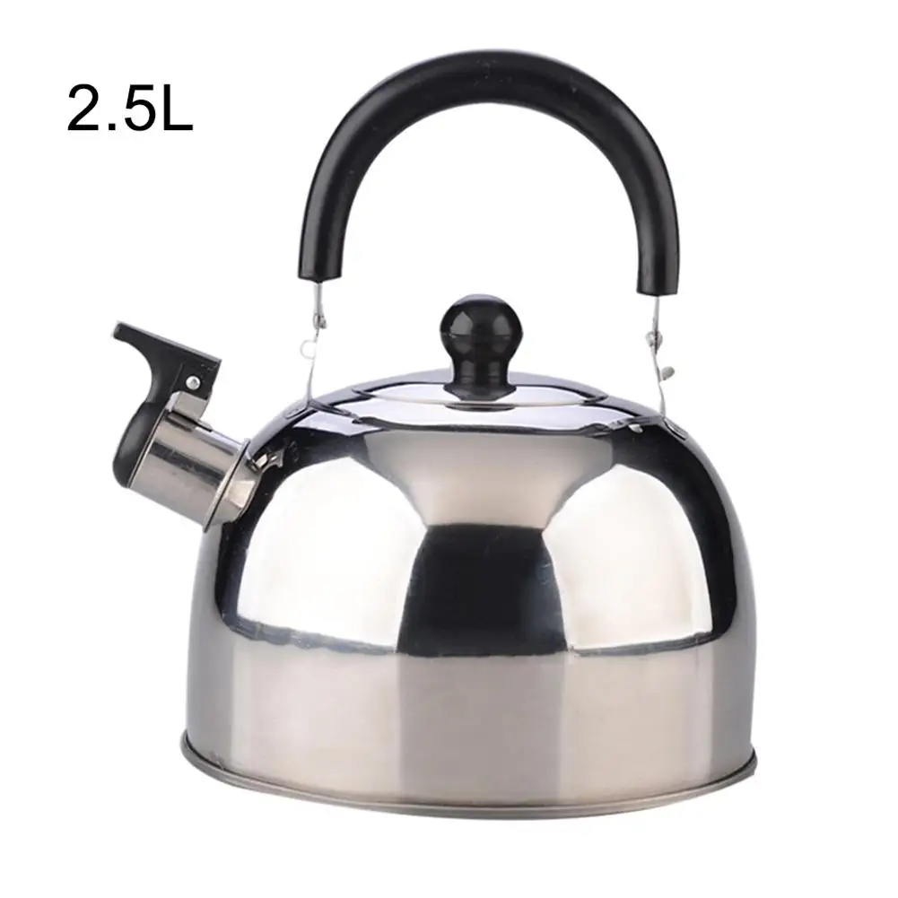 

2.5L Whistling Stainless Steel Water Kettles Tea Bottle Kettle For Gas Water Coffee Heat Pot Drinkware Kettles Kitchen Tools Wat