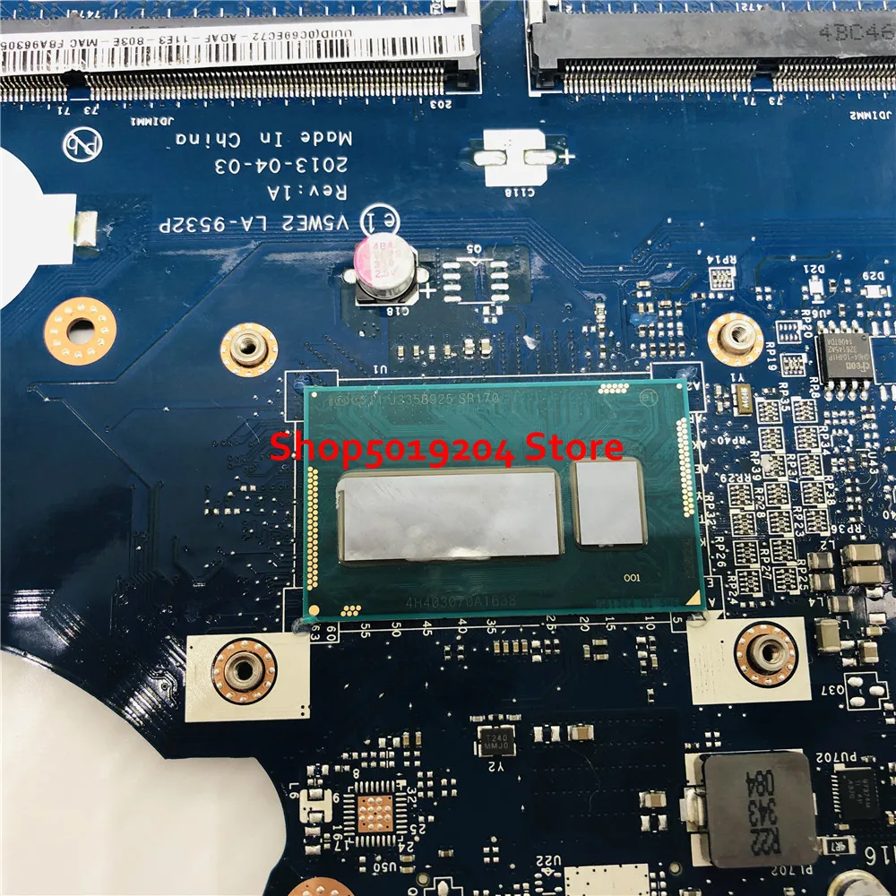 Для acer E1-572G E1-572 E1-532 E1-532G материнская плата V5WE2 LA-9532P Материнская плата ноутбука SR170 I5-4200U