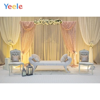 

Yeele Wedding Party Photocall Ins Cloth Wall Sofa Photography Backdrops Personalized Photographic Backgrounds For Photo Studio