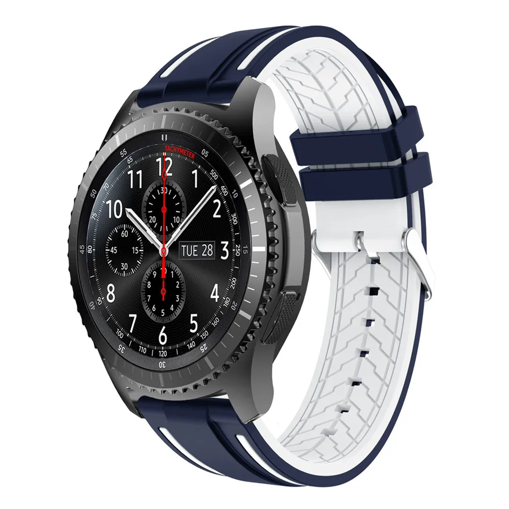 Ремешок для часов samsung gear S3 Fronti ремешок для часов Новая мода спортивный силиконовый браслет ремешок для samsung gear S3 Frontier - Цвет: As photo
