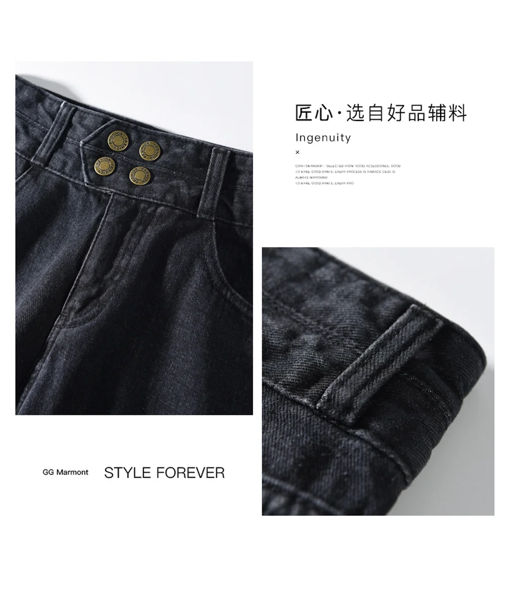 Zsrs 2019 женские джинсовые брюки свободные винтажные черные широкие джинсы для отдыха женские джинсы универсальные Простые Длинные