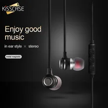 Magnetic 3D Stereo Sound Wired Earphone With Dual Microphone Headsets Handsfree Sports Gaming Earbud 3 5mm Mini In Ear Earphones