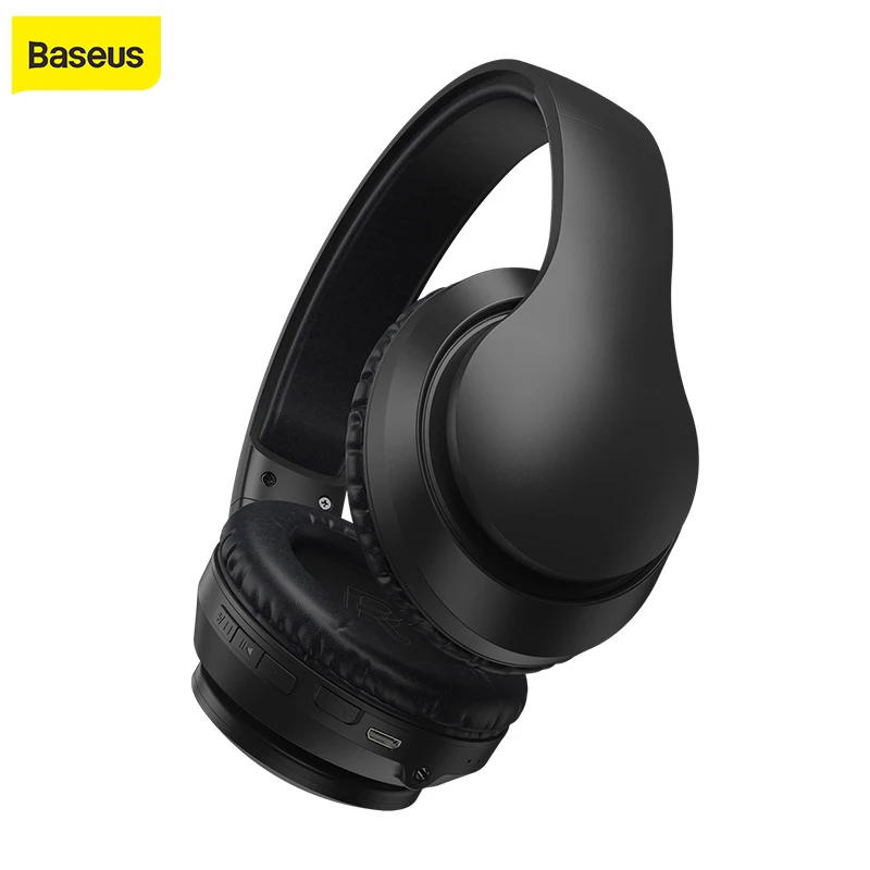 Беспроводные наушники Baseus D07 проводные Bluetooth 5 0 с регулировкой громкости AUX 3 мм