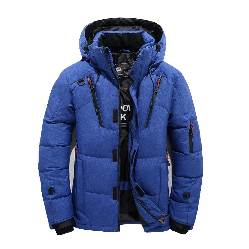 Koop Hoge Kwaliteit Dikke Warme Winter Jas Mannen Hooded Thicken Duck Down Parka Jas Toevallige Slanke Down Heren Overjas Met Vele zakken