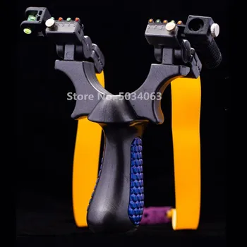 

High quality elastic resin flat rubber band 5 aiming laser quasi-precision slingshot hunting shooting outdoor hunting