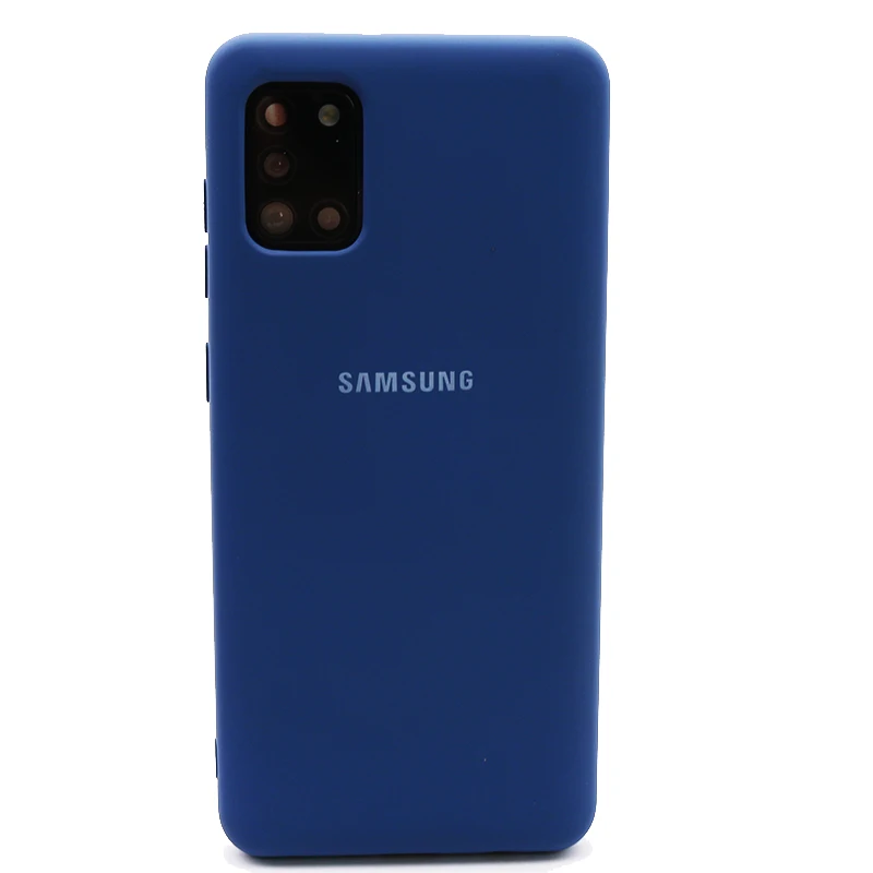 Samsung A31 Case Original Housing Silky Silicone Cover Soft-Touch Back Protective Shell For Galaxy A 31 phone pouch case