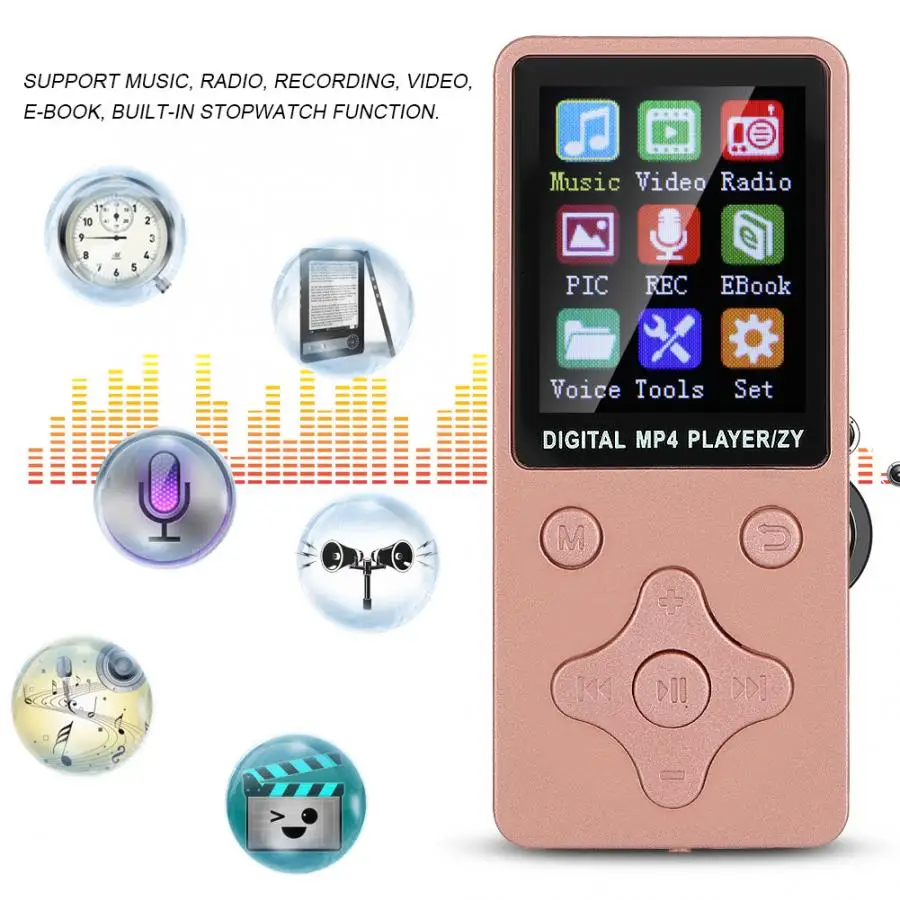 1.8inch T1 Color Screen Music MP3 MP4 Player 8G Support 32G Memory Card Rhombus Buttons 13 languages mp3 плееры