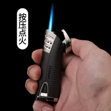 

Inflatable Lighter Windproof Straight Flame Cigarette Lighter Creative Visual Gas Metal Lighter Smoke Accesoires