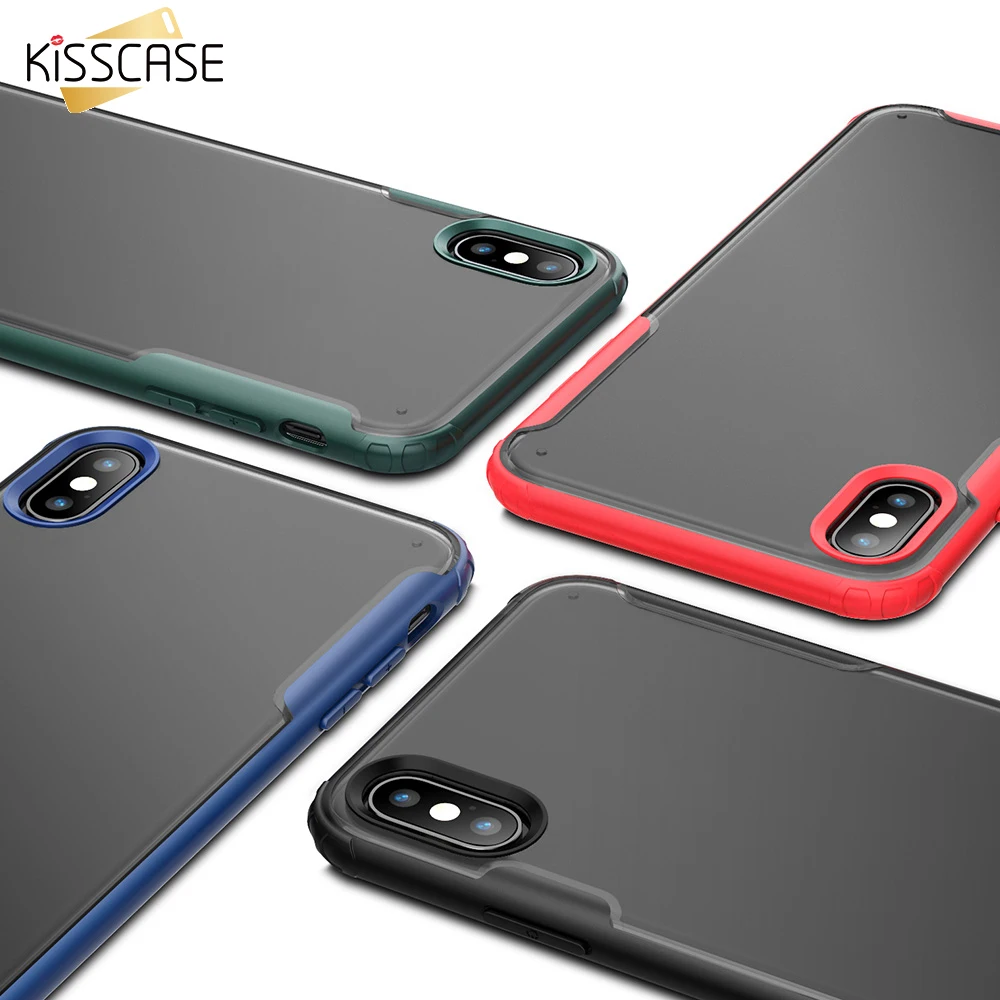 Чехол KISS глянцевый чехол для телефона iPhone XR X XS Max 7 8 6 Ультратонкий s 6S Plus TPU + PC