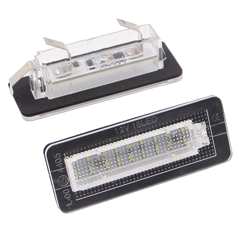 

2pcs Car LED License Plate Light Lamp For Smart Fortwo Coupe Convertible 450 451