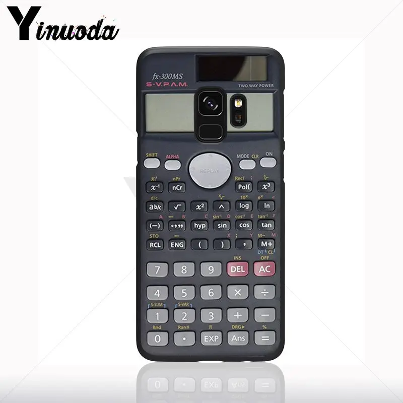 Retro Aneh Lucu Kalkulator Hitam Lembut Ponsel Case untuk Samsung Galaxy S10plus S9 S8plus S10e A50 A70 A10 Ponsel