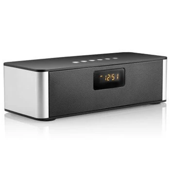 

Wireless V4.0 Bluetooth Speaker Dual Speakers Pluggable Card Led with Clock Bluetooth Speaker Portable Speaker Stereo Wireless S