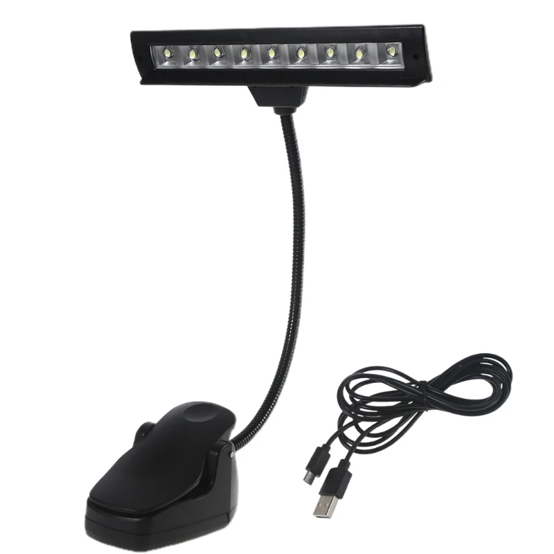 LED Desk Lamp with Flexible Gooseneck Clip on Light for Dorm Studying Office Bedroom Eye-Caring and Energy Saving | Компьютеры и офис