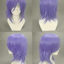 Vampire Mizore Shirayuki Косплей короткий парик синий фиолетовый синтетические парики