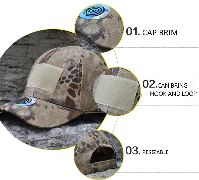 Outdoor Sport Caps Camouflage Hat Baseball Caps Simplicity Tactical Military Army Camo Hunting Cap Hats Adult Cap