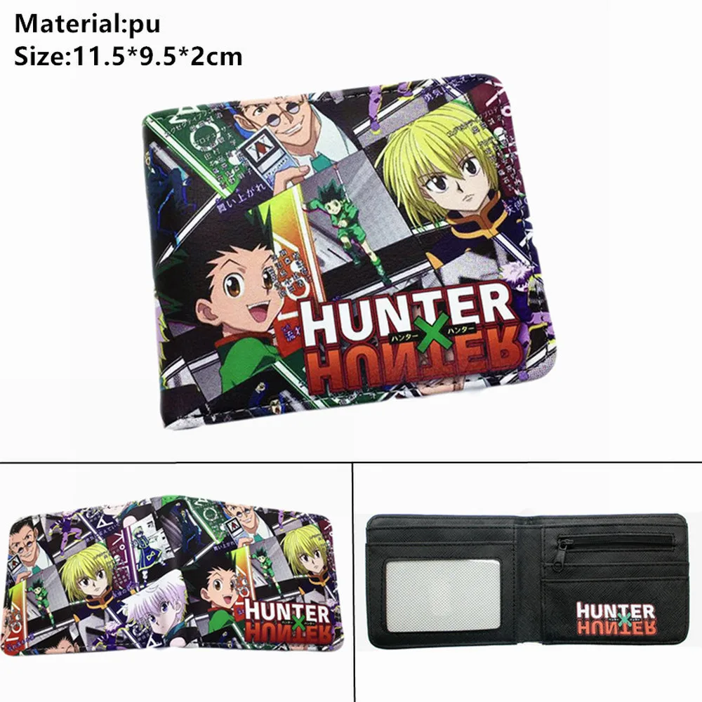 HunterXHunter PU кошелек аниме короткий двойного сложения для мальчиков и девочек