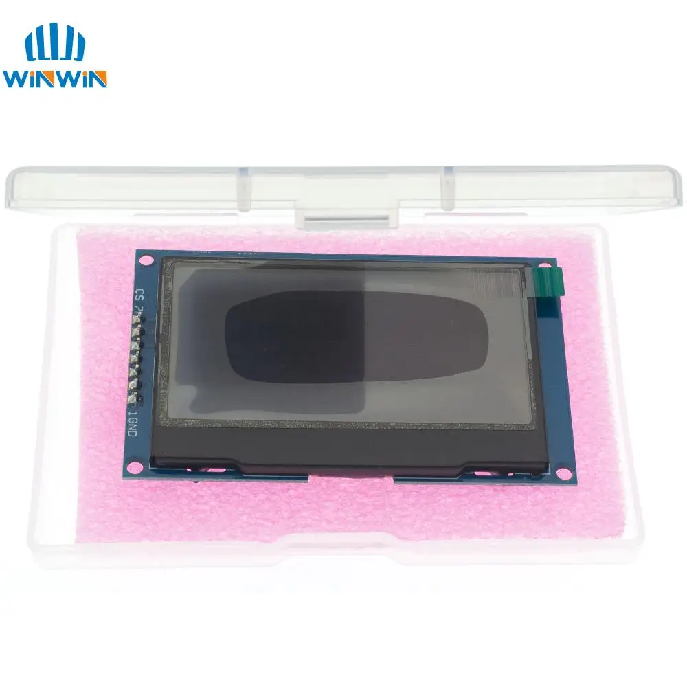 OLED LCD Display Module Display Module LCD Display Module OLED Display Module 2.4-2.42 inch 128x64 SSD1309 12864 7 Pin SPI/IIC I2C Serial Interface for Arduino UNO R3 C51