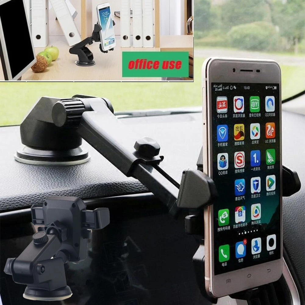 Совершенно стиль автомобильный держатель для телефона Универсальный 360 ° Автомобильный держатель для приборной панели на лобовое стекло для GPS PDA подставка для мобильного телефона
