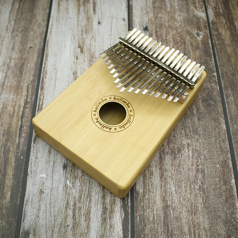 Бамбук 17 клавиш Kalimba Африканский твердый бамбук красное дерево пальцевое пианино