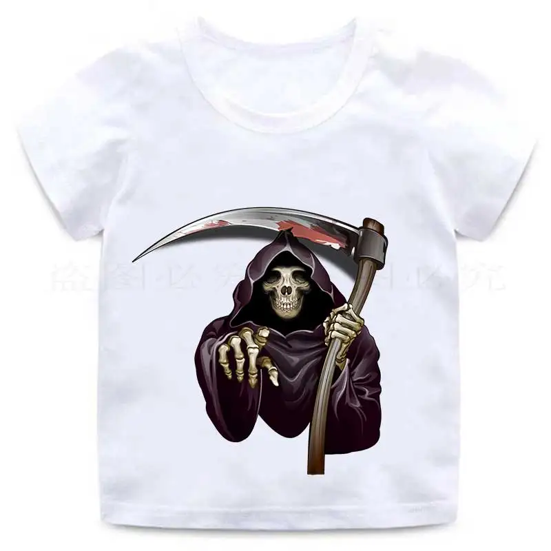 T Shirt Cartoon Baby Kids Boys Girls Children Cotton Short Sleeves Summer Clothing Print Halloween bat costume fashion witch Tee