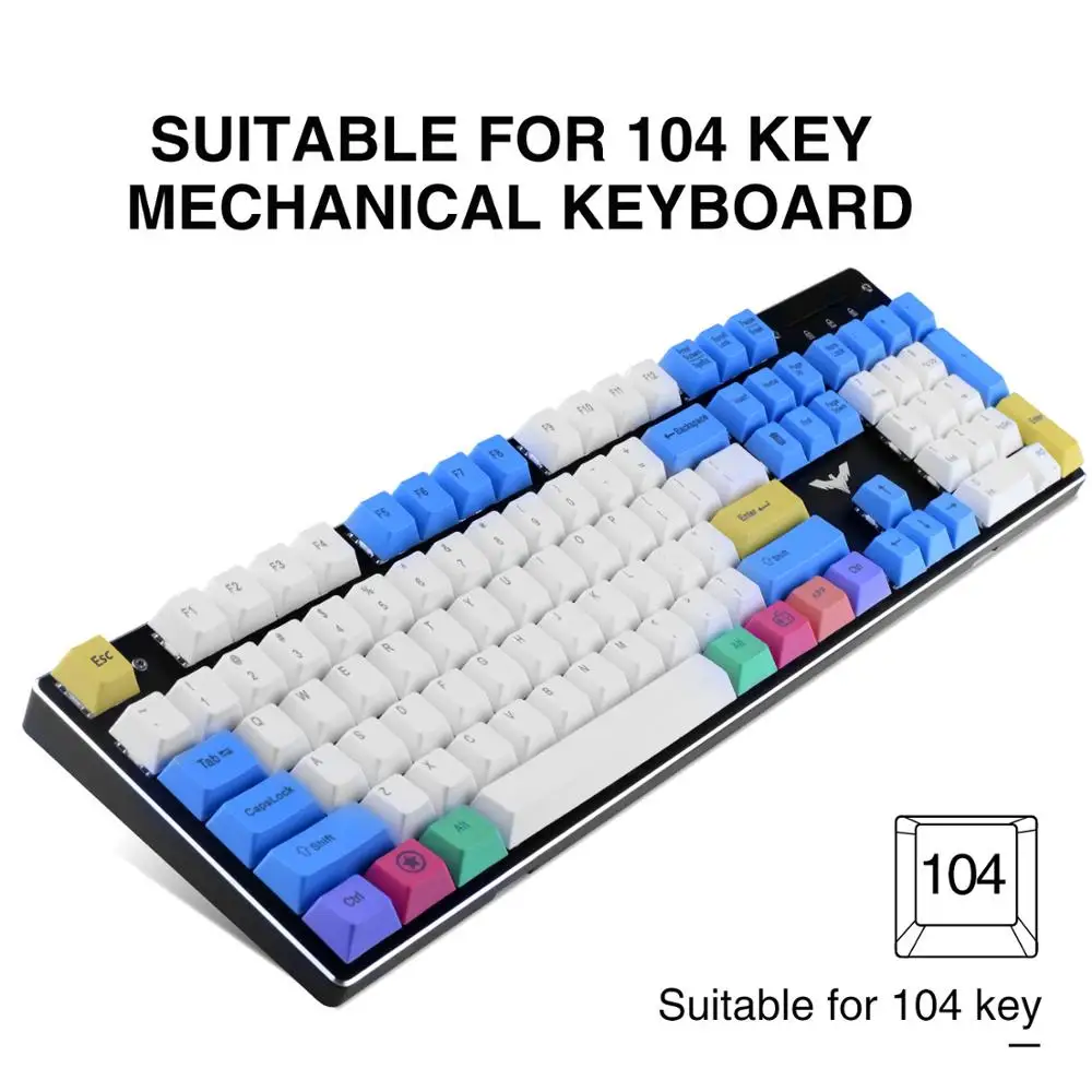 Havit PBT Keycaps 67 87 104 ключей игровой Keycap набор с съемником для DIY Cherry MX механическая