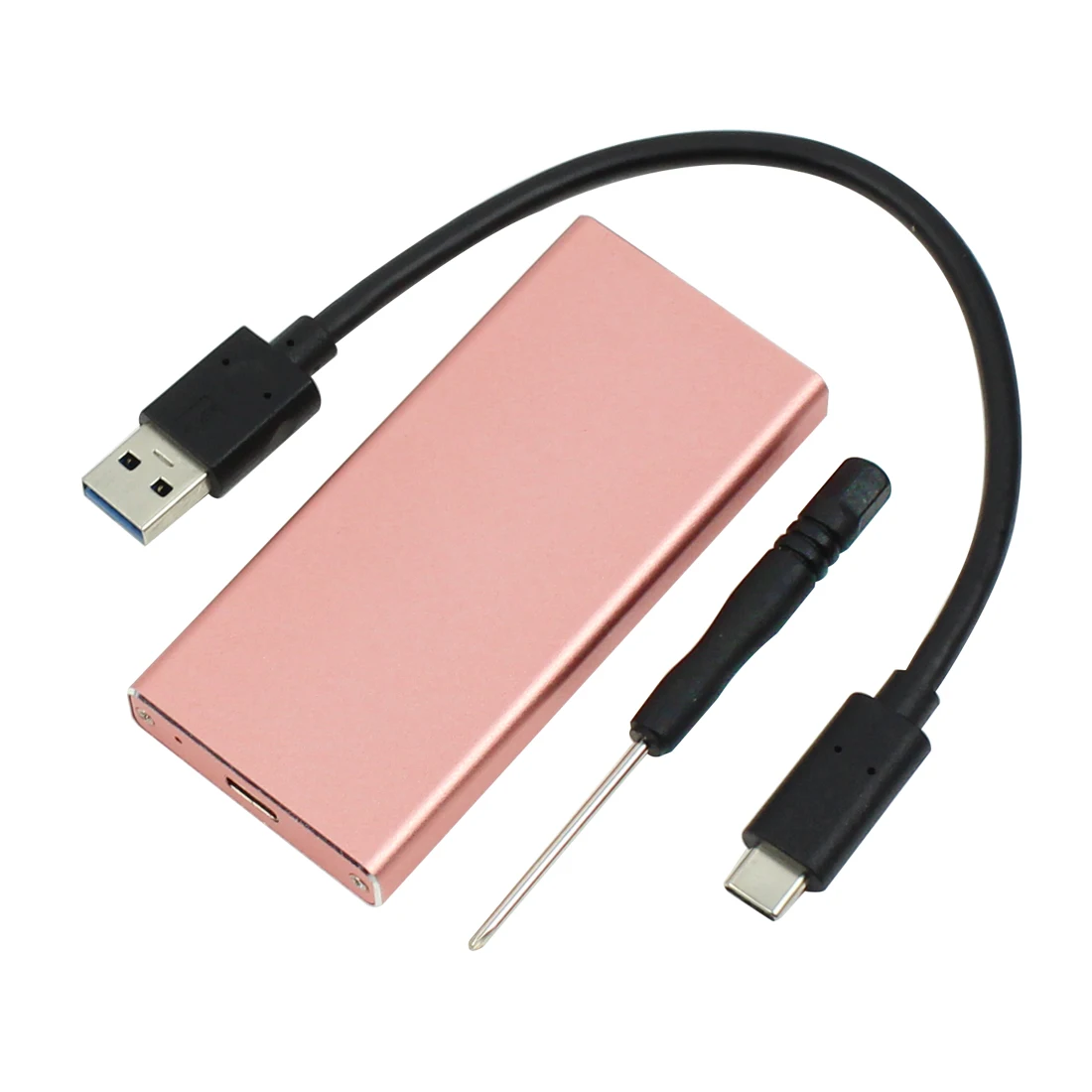 Алюминий 5 Гбит USB3.1 Тип-C mSATA 3.0/2.0 Корпуса для жёстких дисков Box Дело plug and play