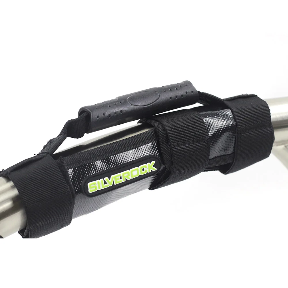 Black SILVEROCK велосипедная ручка для переноски, ручка для 3sixty Brompton Fnhon, складные ручки для переноски велосипеда, Аксессуары для велосипеда - Цвет: Black