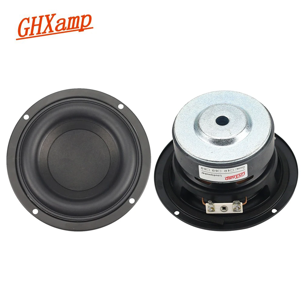 2pc 4inch 4ohm 40W Horn Audio Stereo Speakers Woofer Subwoofer Bass 