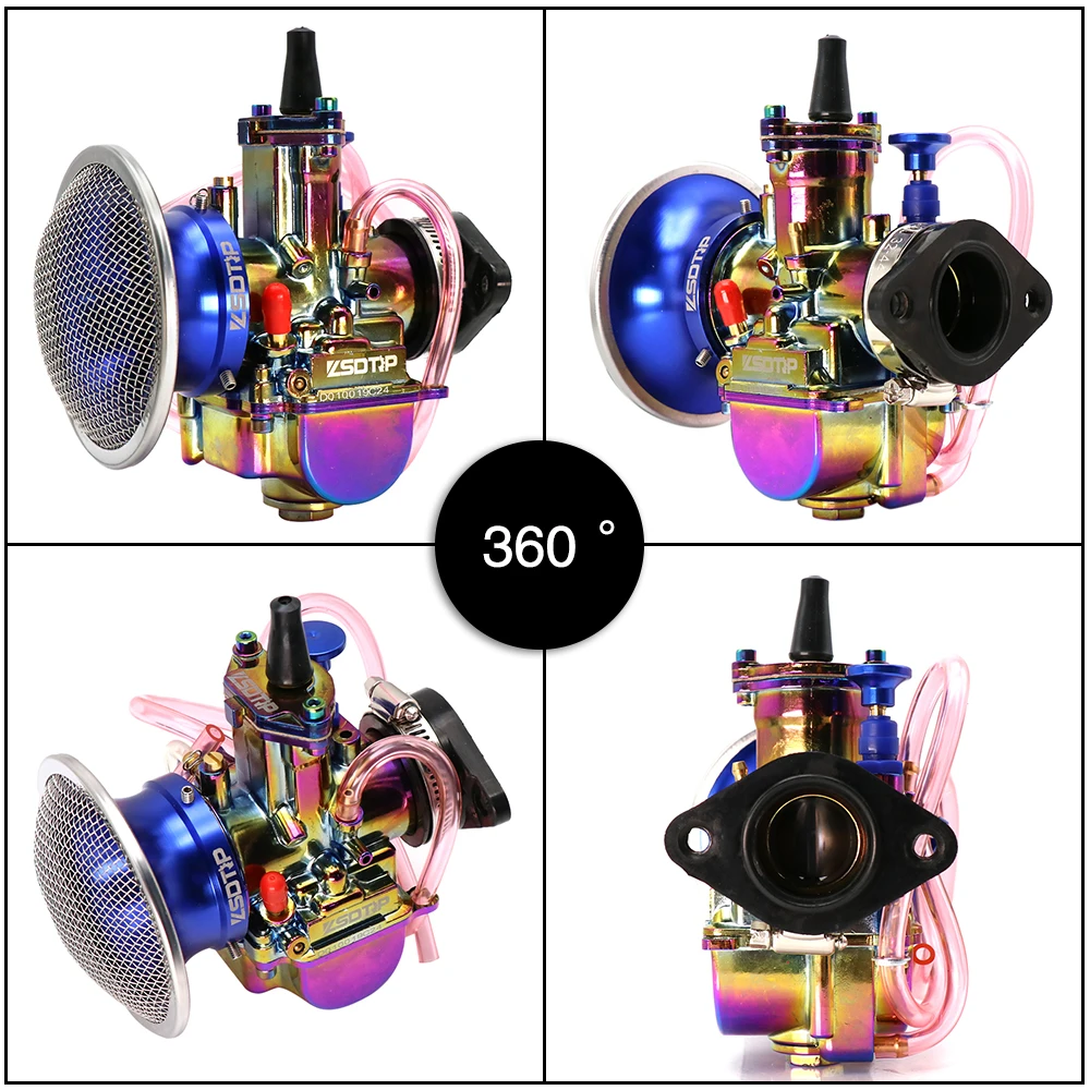 ZSDTRP PWK 21-34mm Carburetor Color Air Filter Cup Universal Adapter Fit For 4T Engine Scooters ATV With Power Jet Dirt Bike