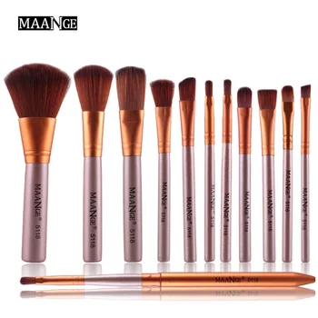 

Clearance Sale 12pcs Makeup Brushes Tool Set Power Foundation Eye Shadow Blush Blending Cosmetic Beauty Lip Brush Kit Maquillage
