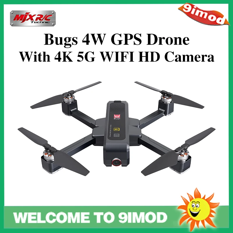 MJX Bugs 4W B4W 5G GPS бесщеточный складной Дрон с 4K FHD WIFI FPV камерой анти дрожание время