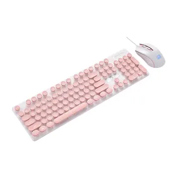 

Wireless Mouse Keyboard Set Punk Mechanical Feel Keyboard And Mouse Set Office Business Keyboard Wireless Mouse
