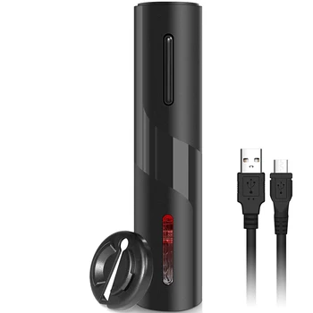 

Electric Wine Opener Rechargeable Automatic Corkscrew Wine Bottle Opener with Foil Cutter & USB Charging Cable, Suit for Home Us