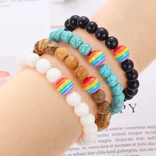 Новая мода бисерные браслеты для девушек и мужчин, многоцветные простые классические бусы, браслет-шарм и аксессуары для браслетов, подарки