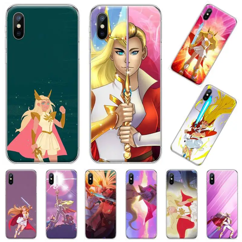 Супер девушка мультфильм she-ra клиент высокое качество телефон чехол для iphone 4 4s 5 5s