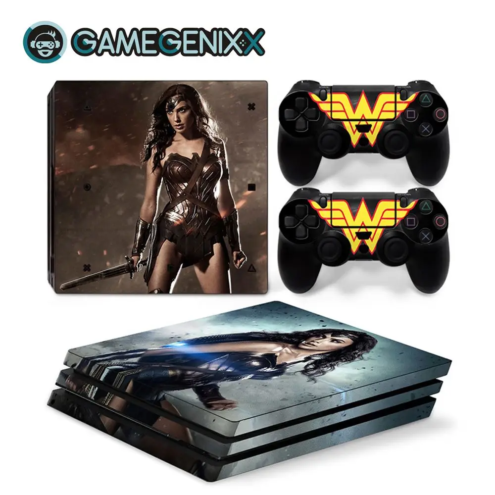 GAMEGENIXX Кожа Наклейка виниловая обложка полный набор для PS4 Pro консоли и 2 контроллеров-Супермен