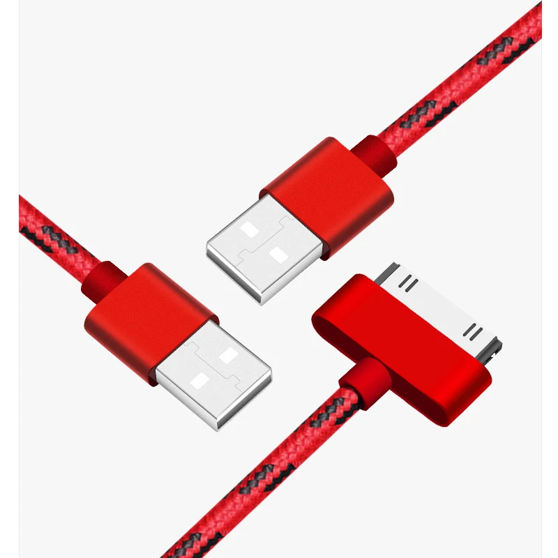 30 Pin USB кабель 2.4A Быстрая зарядка зарядное устройство адаптер синхронизации данных код для iPhone 4 4S 3g S 3g iPad 1 2 3 iPod Nano itouch
