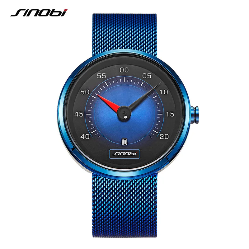Man Watches Men's wristwatch clock Creative Sports Men Quartz Wrist Watches Brand Fashion Male Watches For Men Relogio Masculino - Цвет: Синий