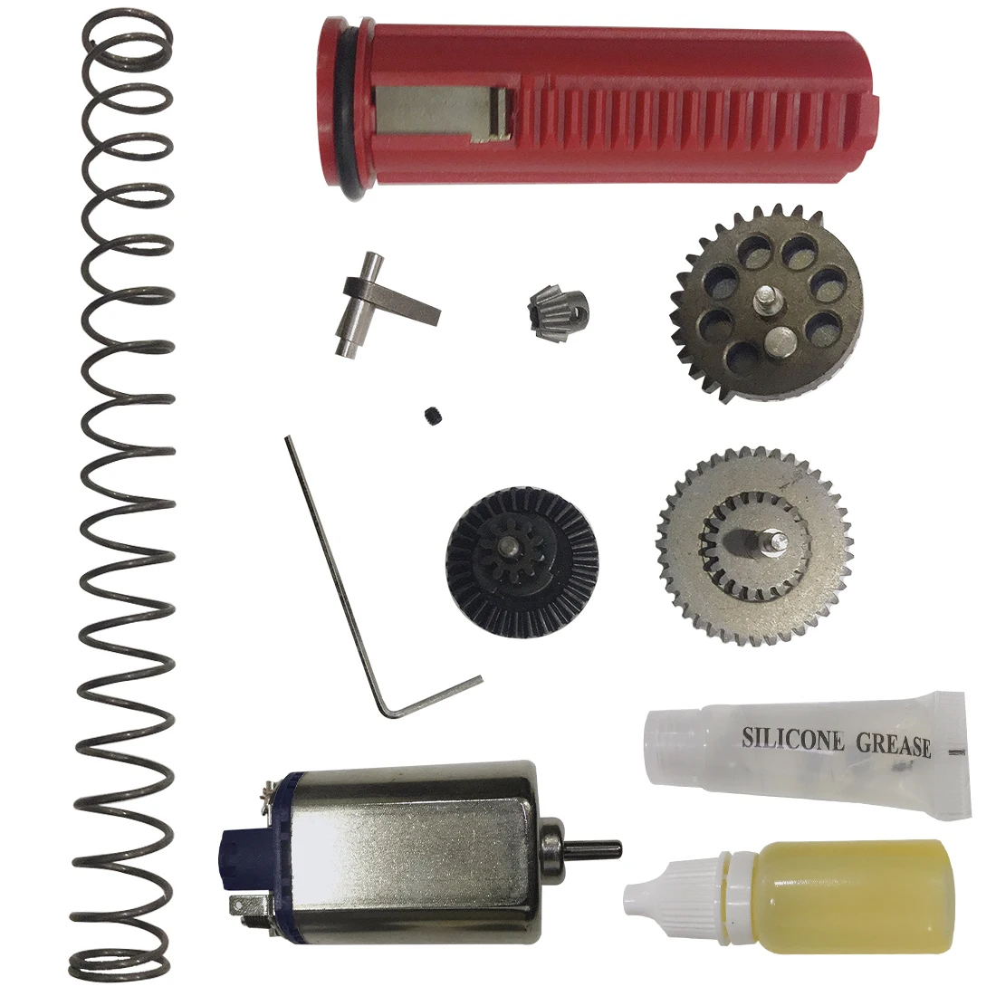

JM Gen.8 Gearbox Conversed Kit Automatic Metal Gear and High Piston and 1.2 Spring and High-speed Motor