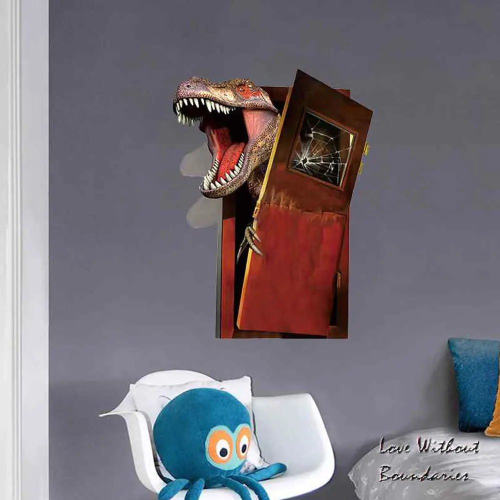 Настенные декоративные наклейки Наклейка переводная картинка домашний динозавр