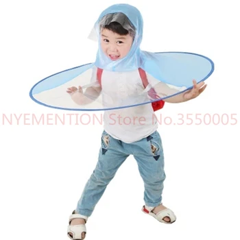 

Creative Poncho Children's Raincoat UFO Rain Coat Cover Funny Baby Outdoor Play Supplies 50PCS